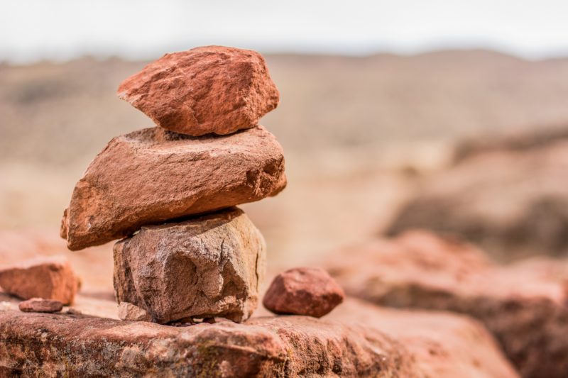 Rocks that represent insurance stability