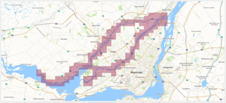 flood map Montreal 