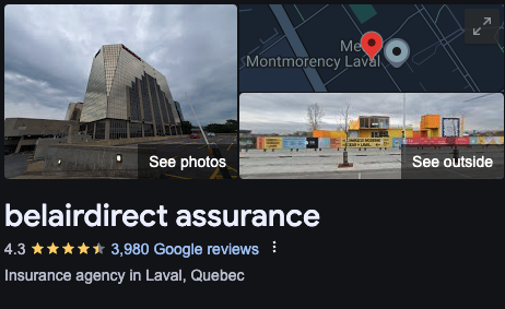 Belair Direct Quebec Insurance Company