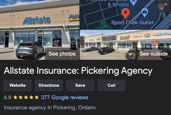 Allstate Insurance Pickering Google Reviews