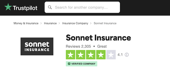 Sonnet Insurance Ontario Trustpilot Reviews