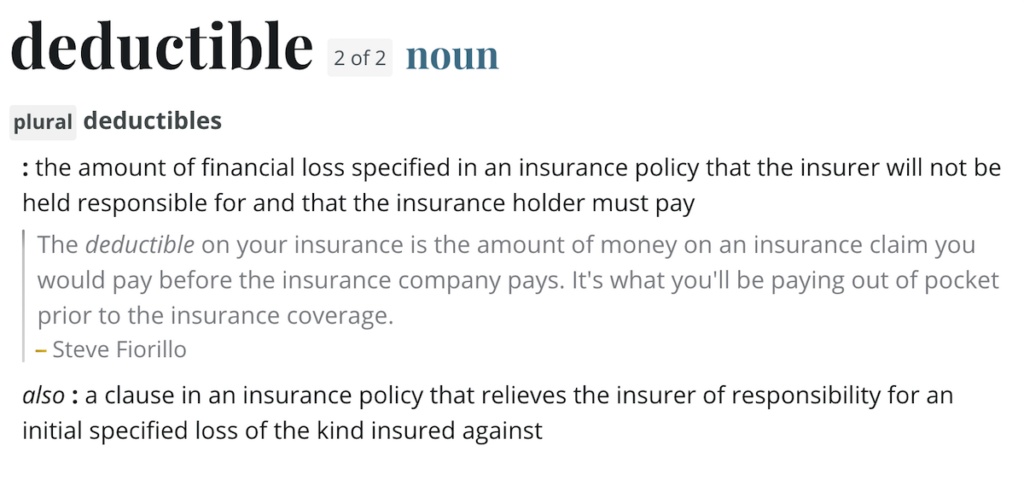 Insurance deductible definition | KBD Insurance